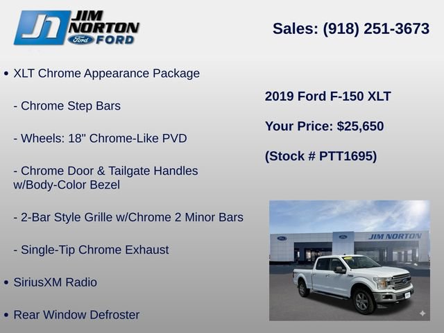 Used 2019 Ford F150 XLT w/ Equipment Group 302A Luxury AWD/4WD image 21