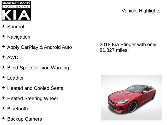 Used 2018 Kia Stinger GT2 AWD/4WD image 7