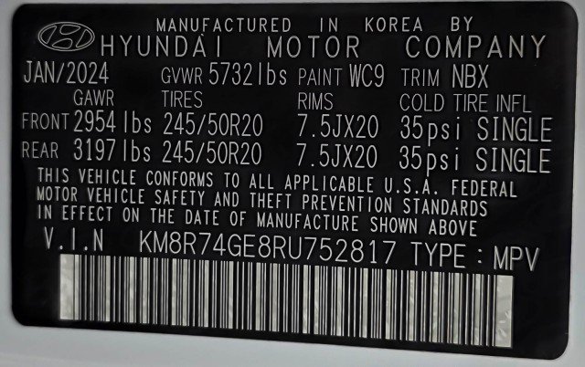 Used 2024 Hyundai Palisade Calligraphy FWD image 50