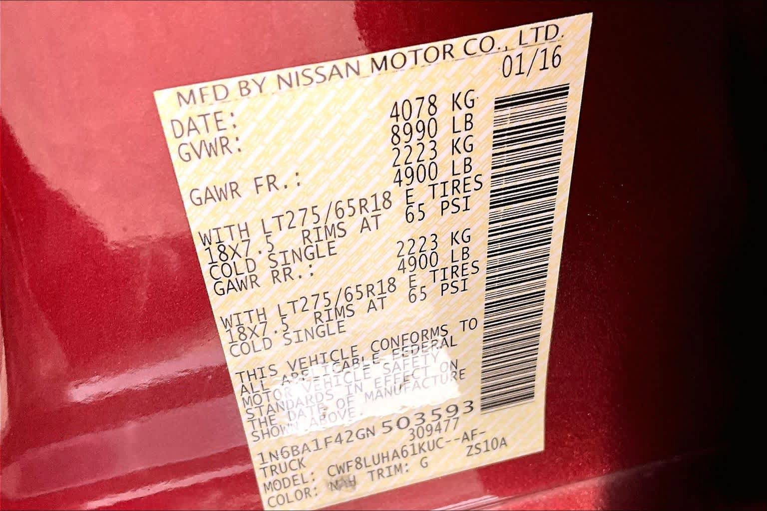 Used 2016 Nissan Titan PRO-4X AWD/4WD image 33