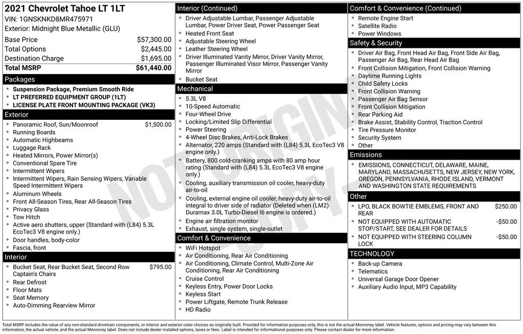 Certified 2021 Chevrolet Tahoe LT image 11