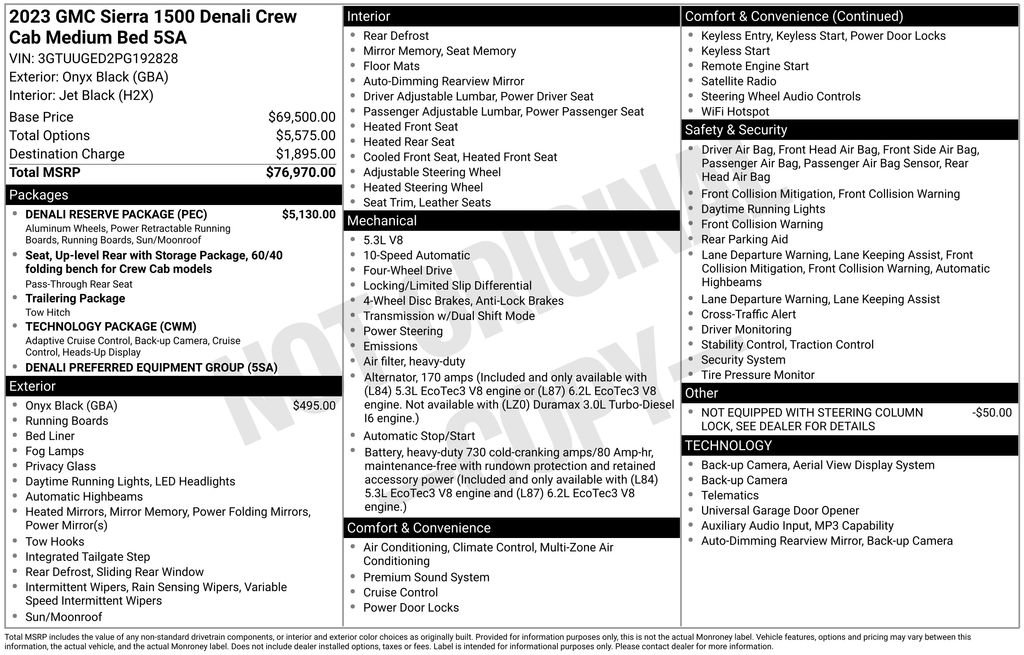 Certified 2023 GMC Sierra 1500 Denali w/ Denali Reserve Package AWD/4WD image 39