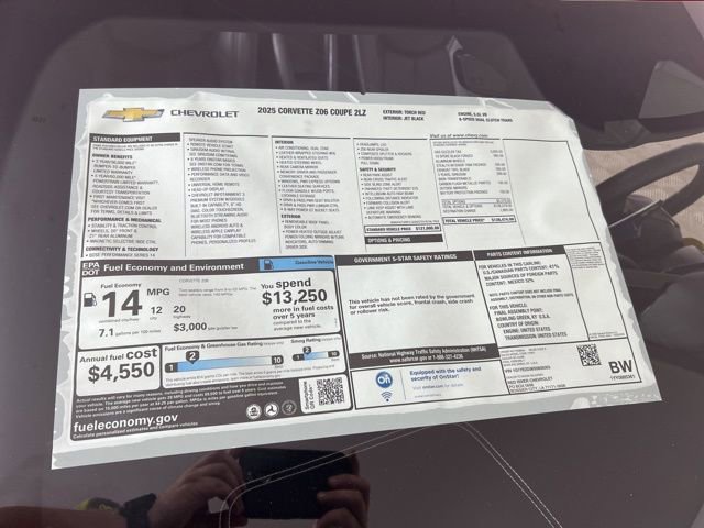 New 2025 Chevrolet Corvette Z06 w/ Stealth Interior Trim Package image 30