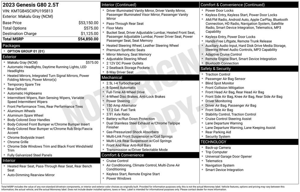 Used 2023 Genesis G80 2.5T image 34