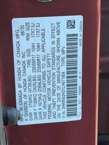 Used 2020 Honda CR-V LX image 16