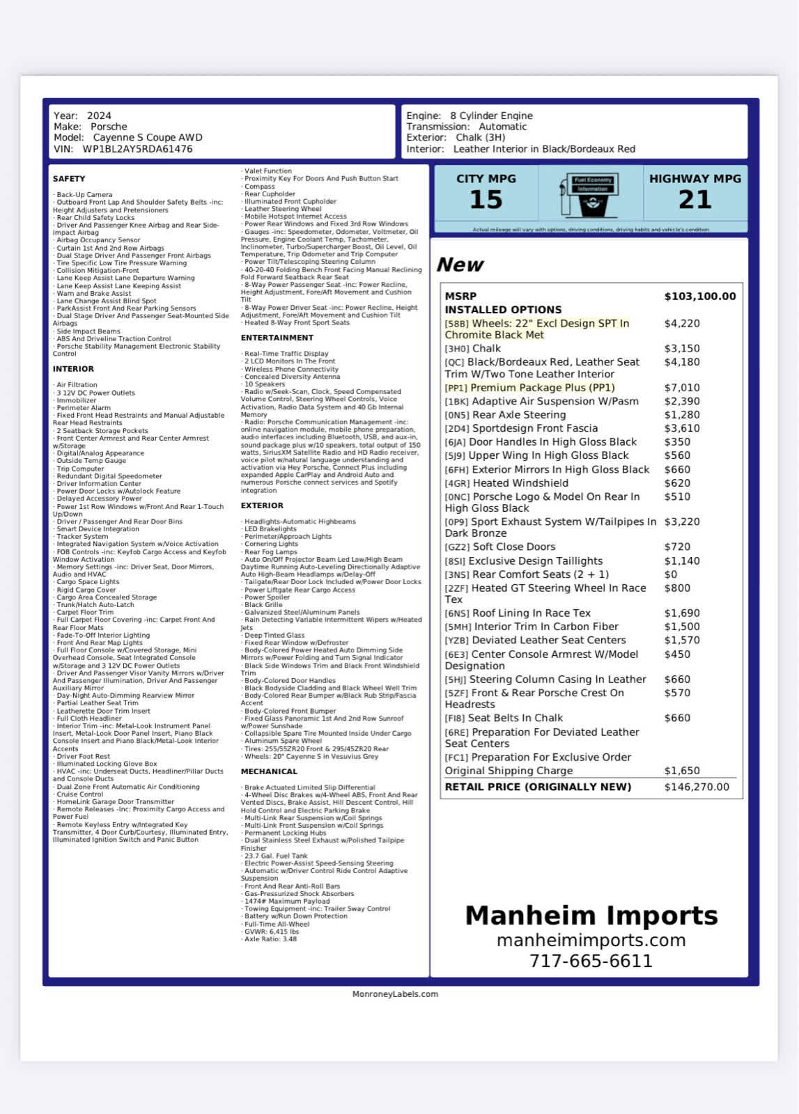 Used 2024 Porsche Cayenne S image 42