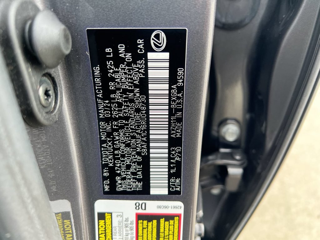 Certified 2024 Lexus ES 300h Ultra Luxury w/ Accessory Package (Z2) FWD image 22