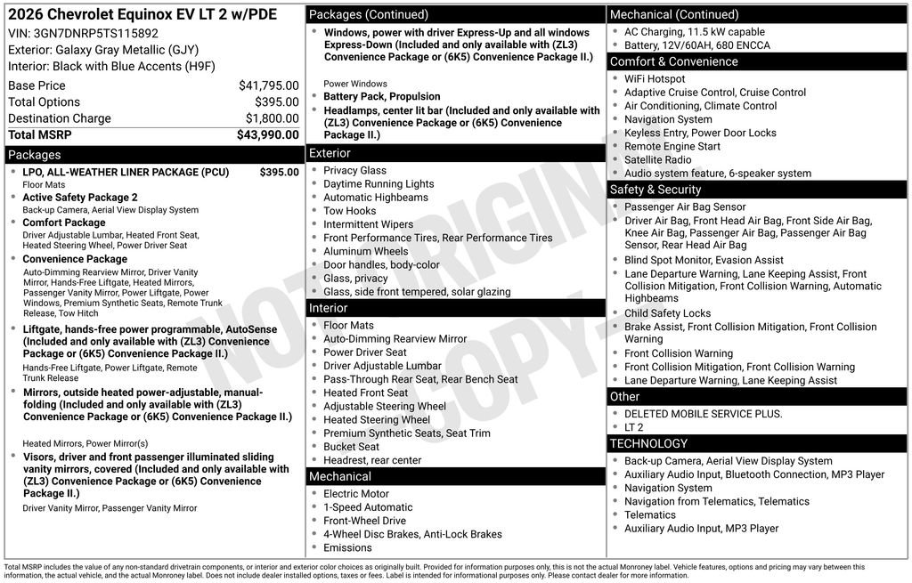 New 2026 Chevrolet Equinox EV LT image 9
