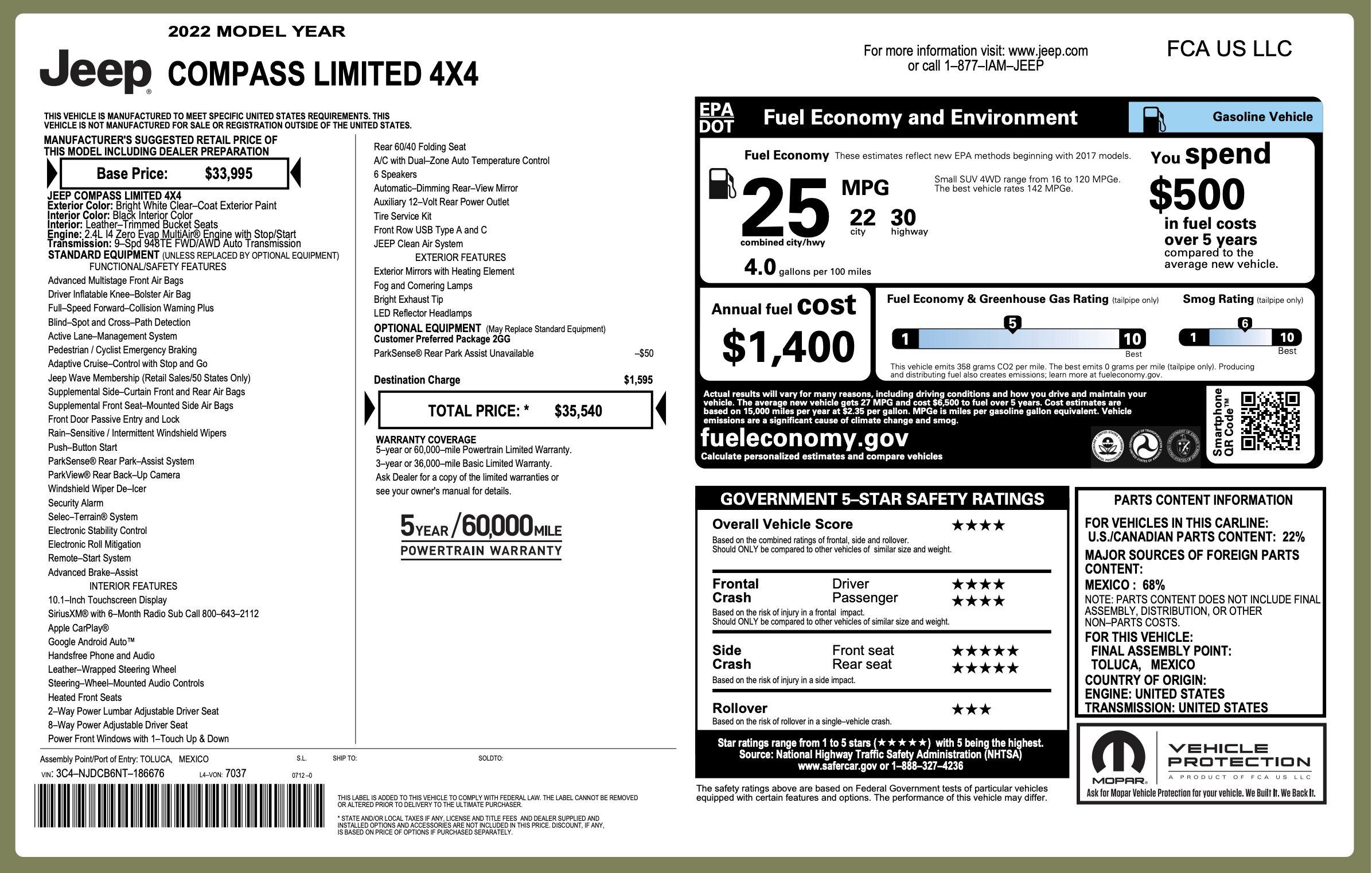 Used 2022 Jeep Compass Limited image 6
