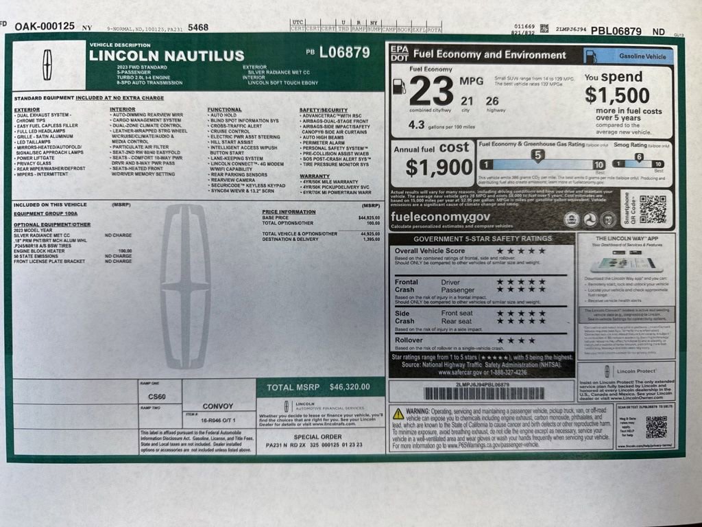 Used 2023 Lincoln Nautilus FWD image 25