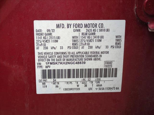 Used 2022 Ford Explorer ST-Line w/ Class IV Trailer Tow Package image 20