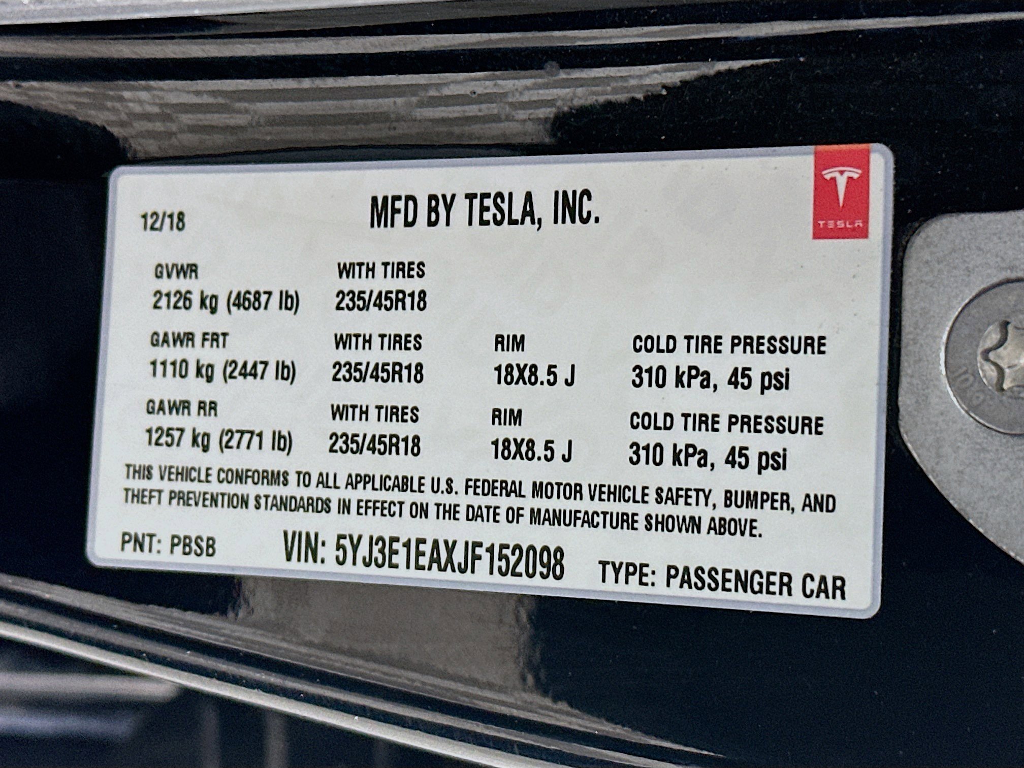 Used 2018 Tesla Model 3 Long Range image 12