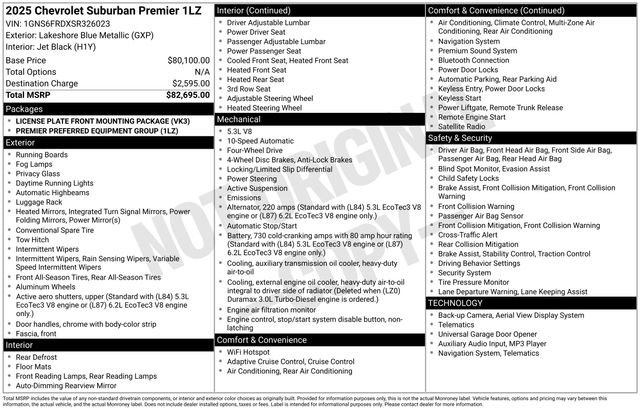 Used 2025 Chevrolet Suburban Premier AWD/4WD image 20
