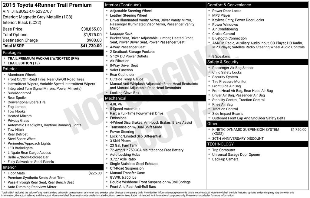 Used 2015 Toyota 4Runner Trail Premium video 2