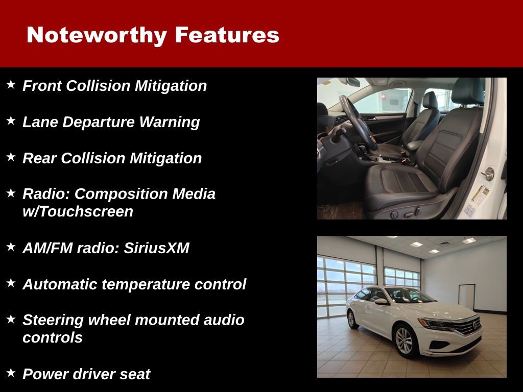 Used 2020 Volkswagen Passat 2.0T SE w/ Sunroof Package image 6