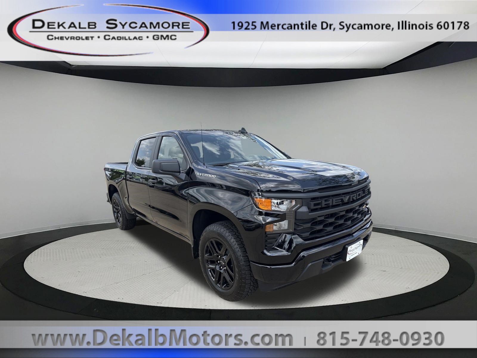 New 2026 Chevrolet Silverado 1500 Custom w/ Turbomax Blackout Package