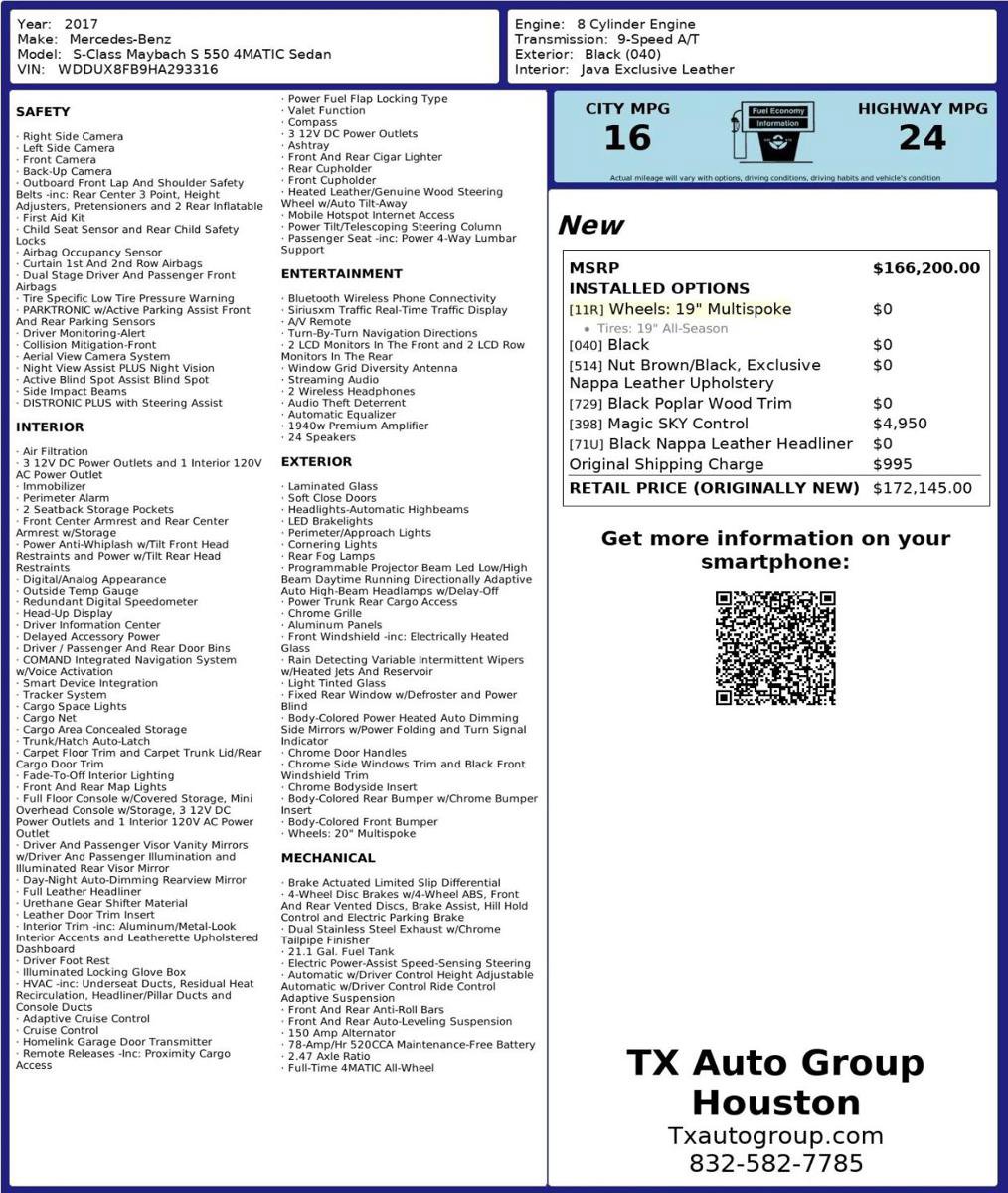 Used 2017 Mercedes-Benz Maybach S 550 4MATIC image 3