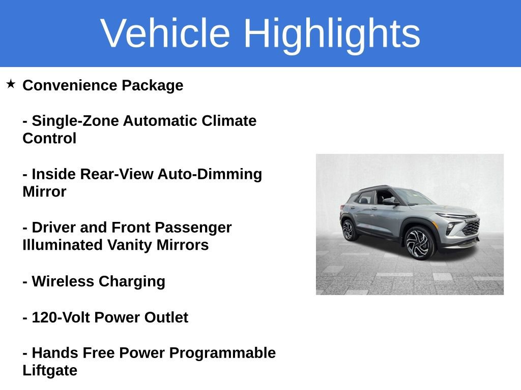 Certified 2025 Chevrolet TrailBlazer RS w/ Convenience Package image 6