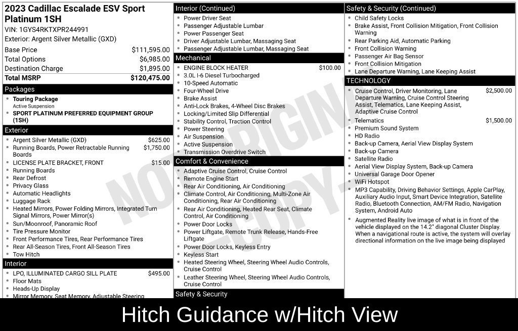 Used 2023 Cadillac Escalade ESV Sport Platinum AWD/4WD image 41