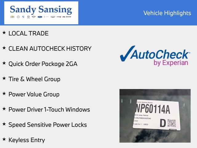 Used 2014 Jeep Patriot Sport w/ Power Value Group image 7