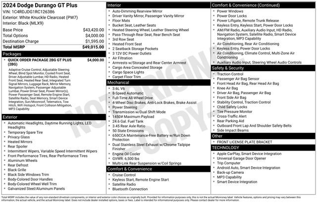 Used 2024 Dodge Durango GT AWD/4WD image 17