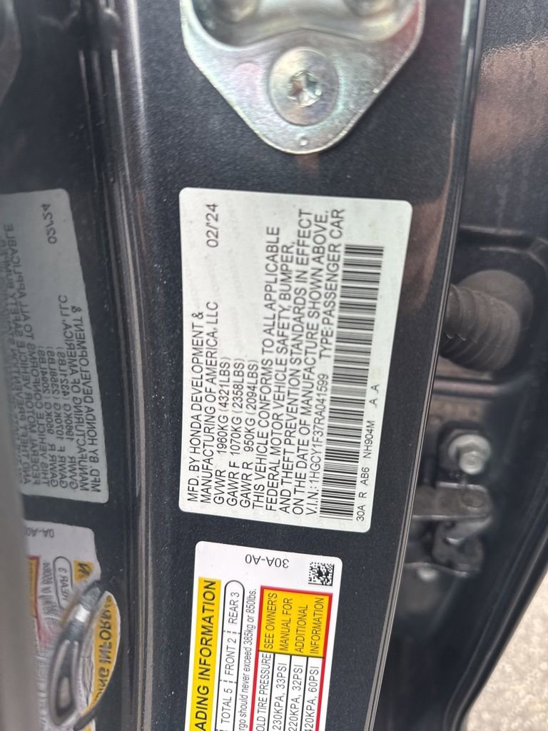 Certified 2024 Honda Accord EX image 24