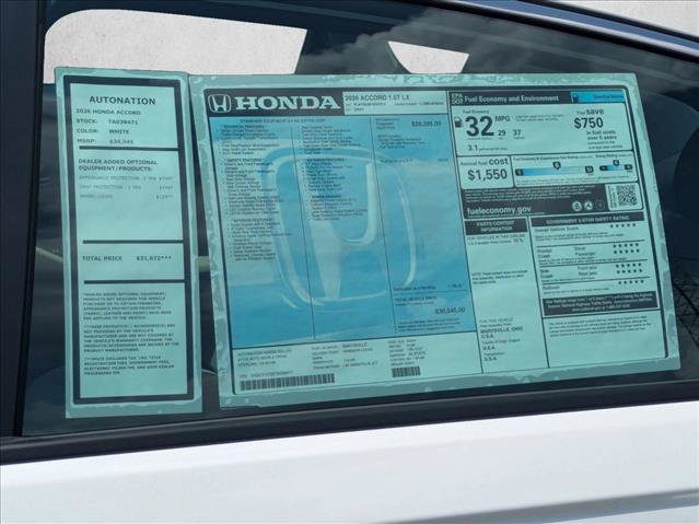 New 2026 Honda Accord LX image 17