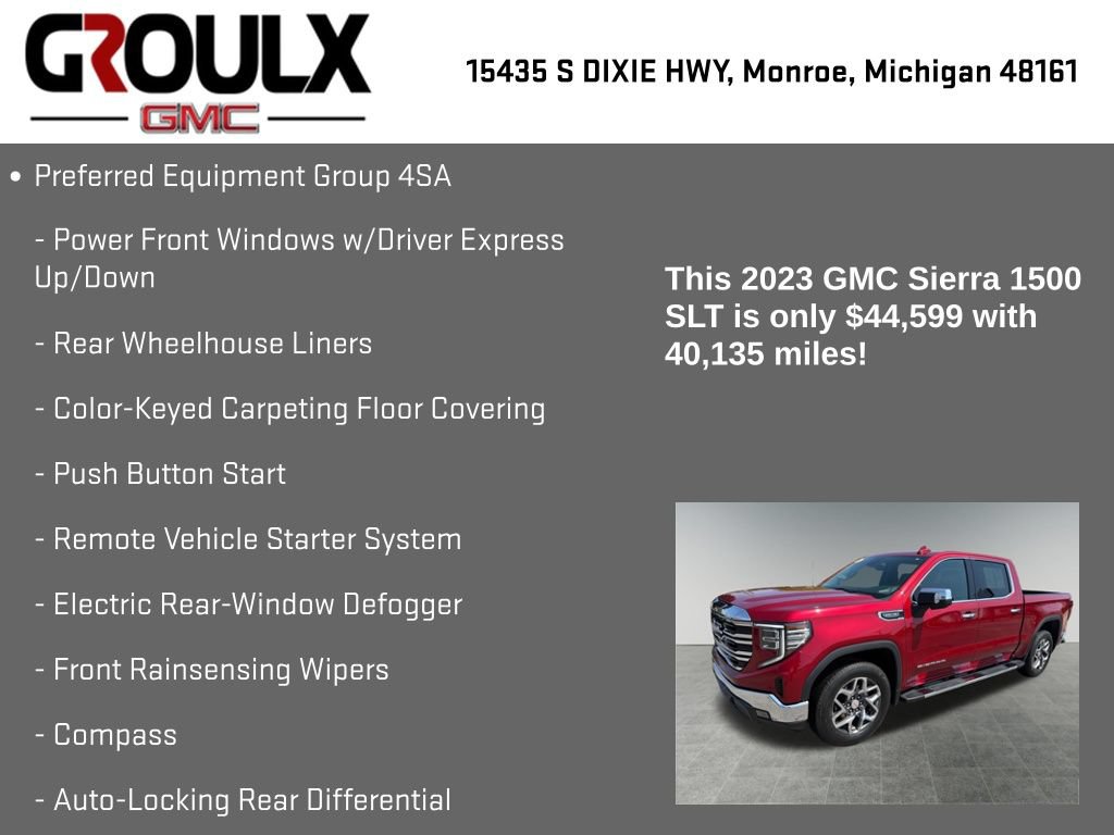 Used 2023 GMC Sierra 1500 SLT w/ SLT Premium Package AWD/4WD image 15