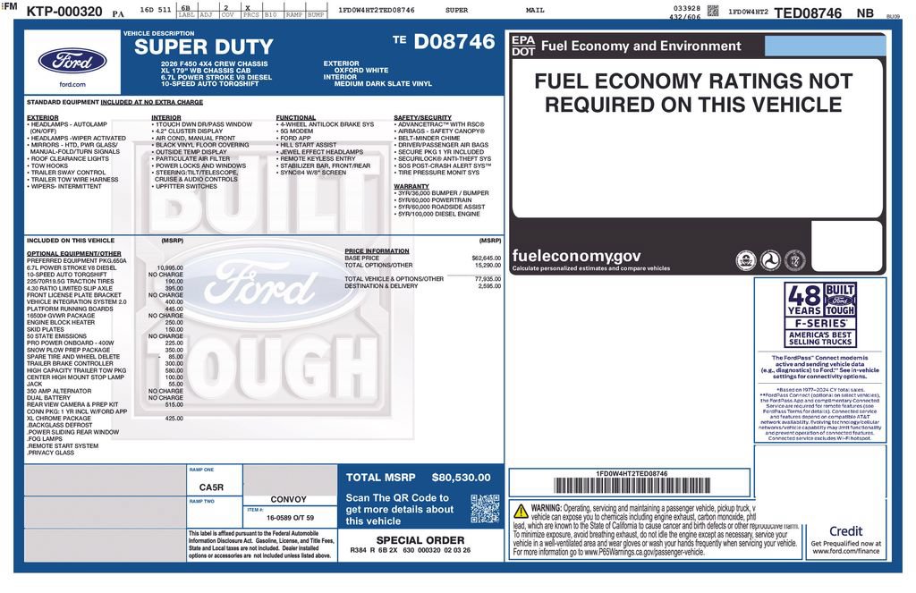 New 2026 Ford F450 XL AWD/4WD image 5