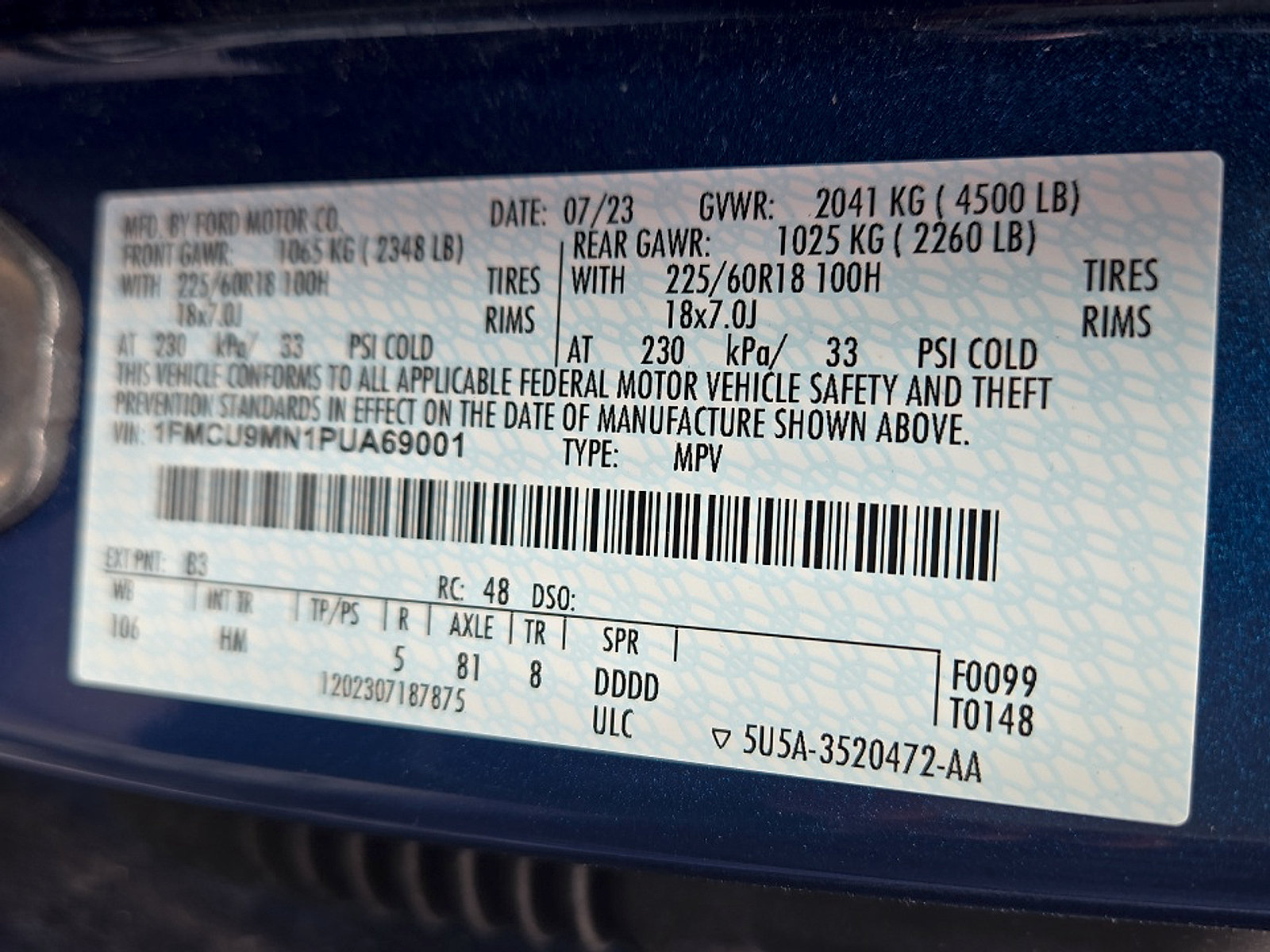 Certified 2023 Ford Escape ST-Line w/ Tech Pack #1 AWD/4WD image 25
