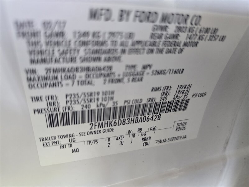Used 2017 Ford Flex Limited w/ Equipment Group 301A AWD/4WD image 41