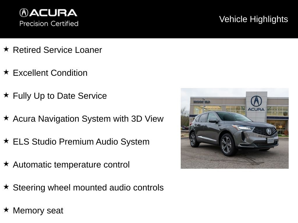 Certified 2025 Acura RDX SH-AWD w/ Technology Package image 5