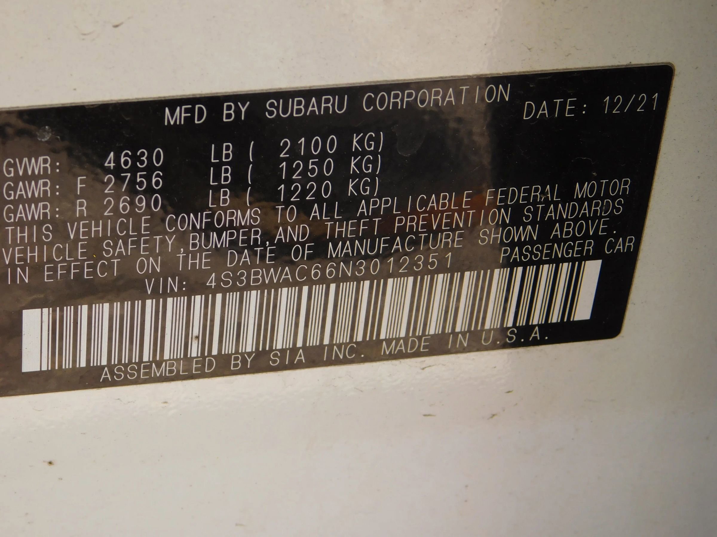 Used 2022 Subaru Legacy Premium AWD/4WD image 24