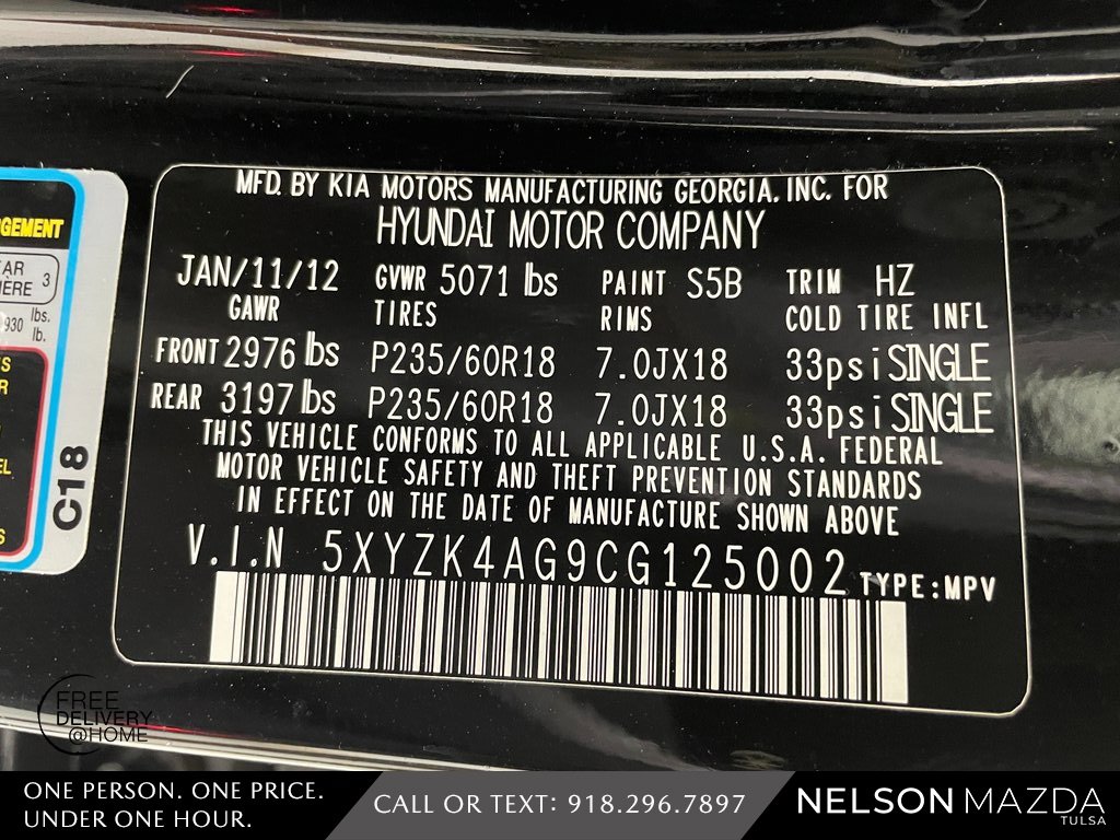 Used 2012 Hyundai Santa Fe Limited w/ Navigation Pkg 4 image 56