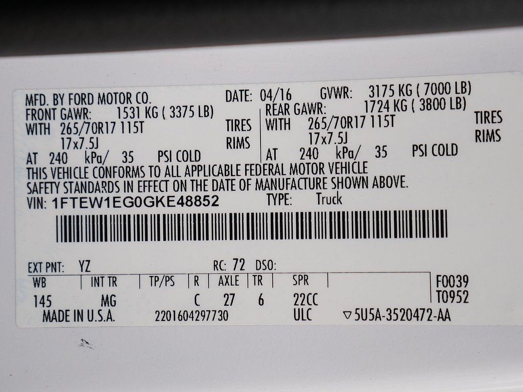 Used 2016 Ford F150 XLT AWD/4WD image 57
