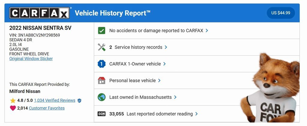 Certified 2022 Nissan Sentra SV w/ Trunk Package image 30