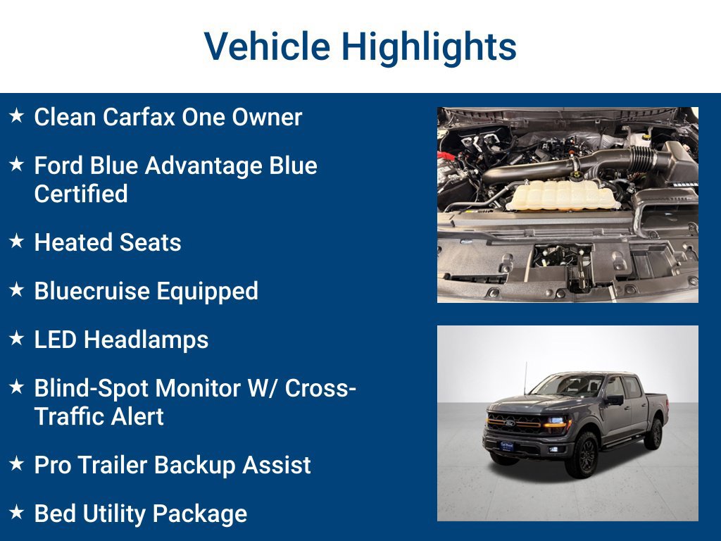 Certified 2025 Ford F150 Tremor w/ Bed Utility Package AWD/4WD image 3