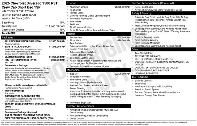 New 2026 Chevrolet Silverado 1500 RST w/ True North Edition Plus image 4