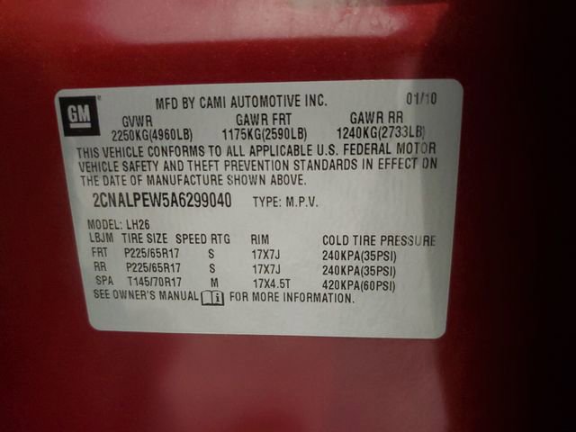 Used 2010 Chevrolet Equinox LT w/ Chrome Appearance Package image 32