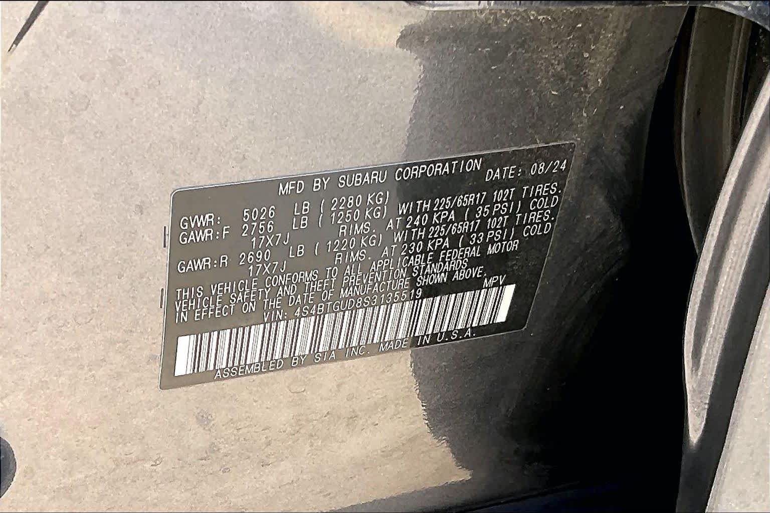Used 2025 Subaru Outback Wilderness AWD/4WD image 34