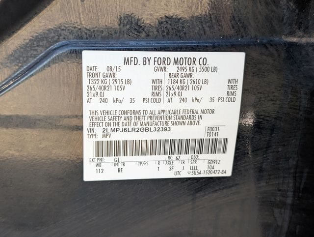 Used 2016 Lincoln MKX Reserve w/ Luxury Package FWD image 27