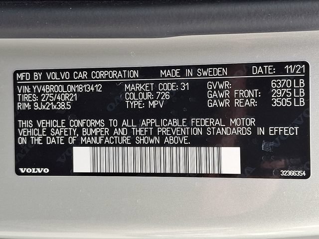 Used 2022 Volvo XC90 T8 Inscription w/ Advanced Package AWD/4WD image 30