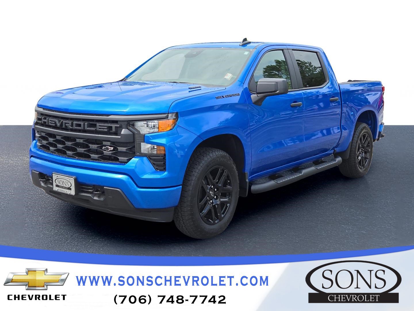 New 2026 Chevrolet Silverado 1500 Custom w/ Turbomax Blackout Package image 1