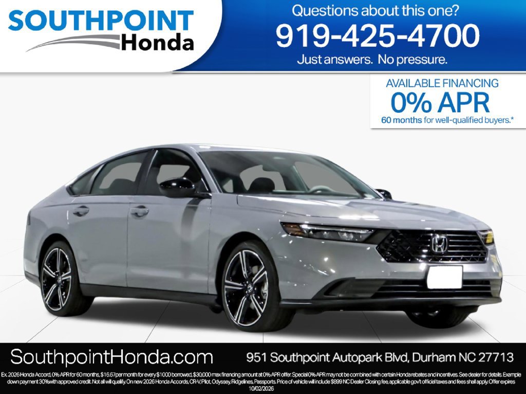 New 2026 Honda Accord Sport