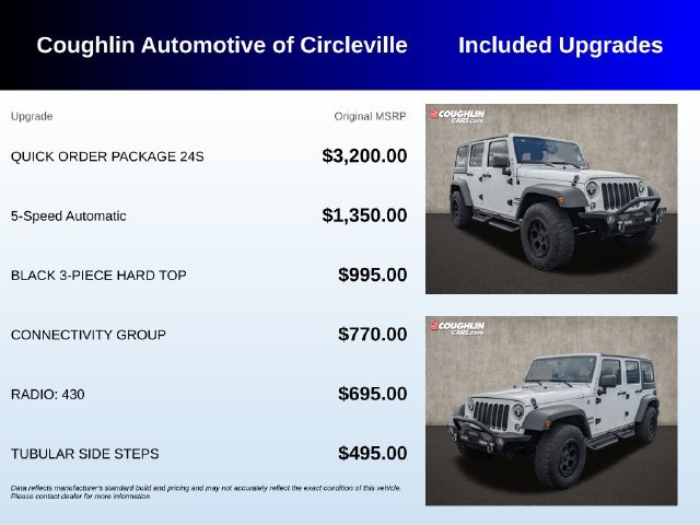 Used 2016 Jeep Wrangler Unlimited Sport w/ Quick Order Package 24S AWD/4WD image 3