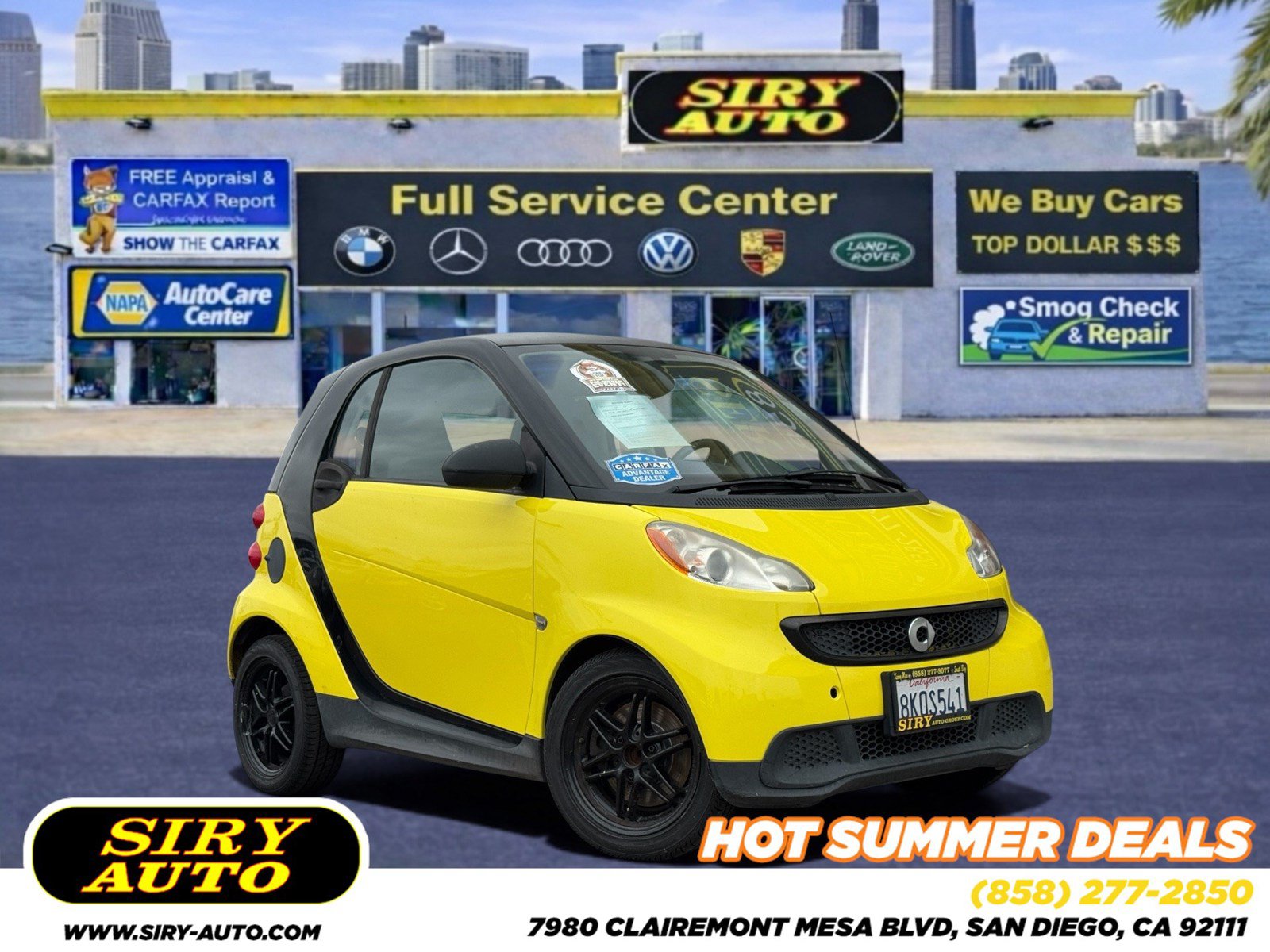 Used 2013 smart fortwo pure RWD image 1