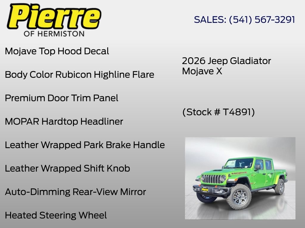 New 2026 Jeep Gladiator Mojave AWD/4WD image 30