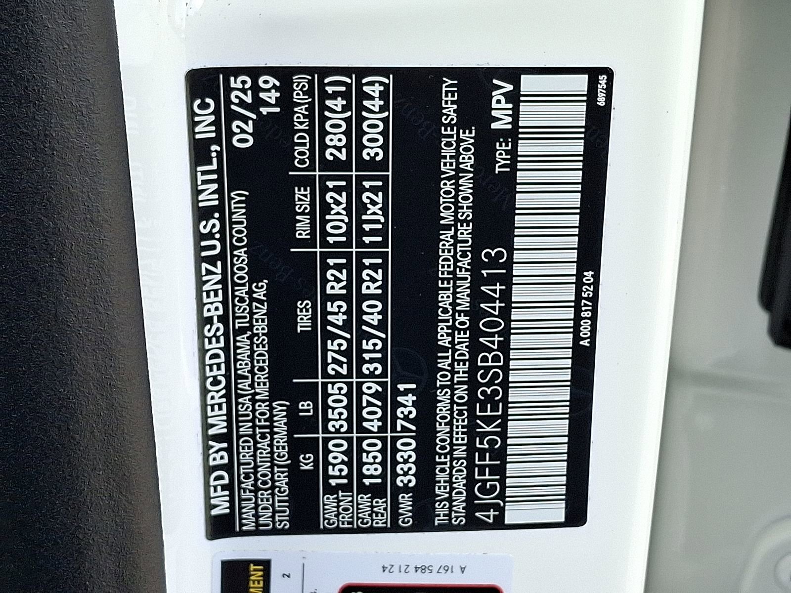 Certified 2025 Mercedes-Benz GLS 450 4MATIC image 27