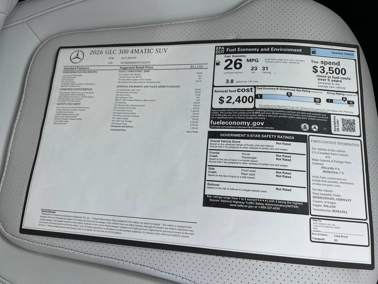 New 2026 Mercedes-Benz GLC 300 4MATIC image 19