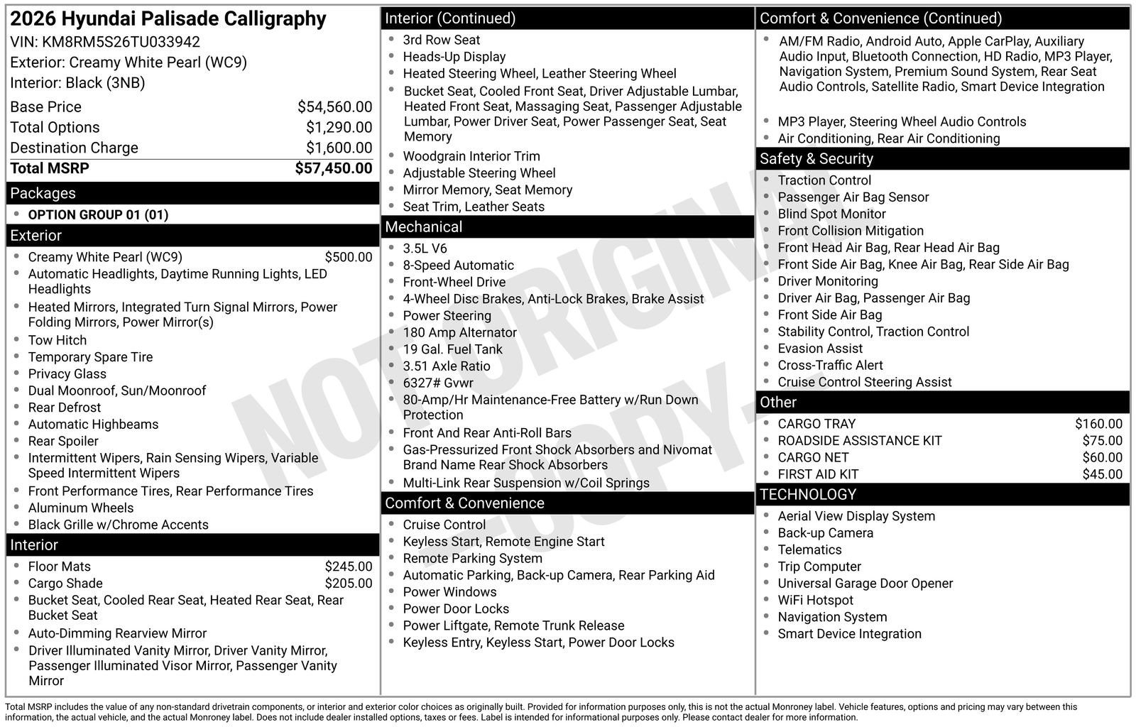 Certified 2026 Hyundai Palisade Calligraphy FWD image 37